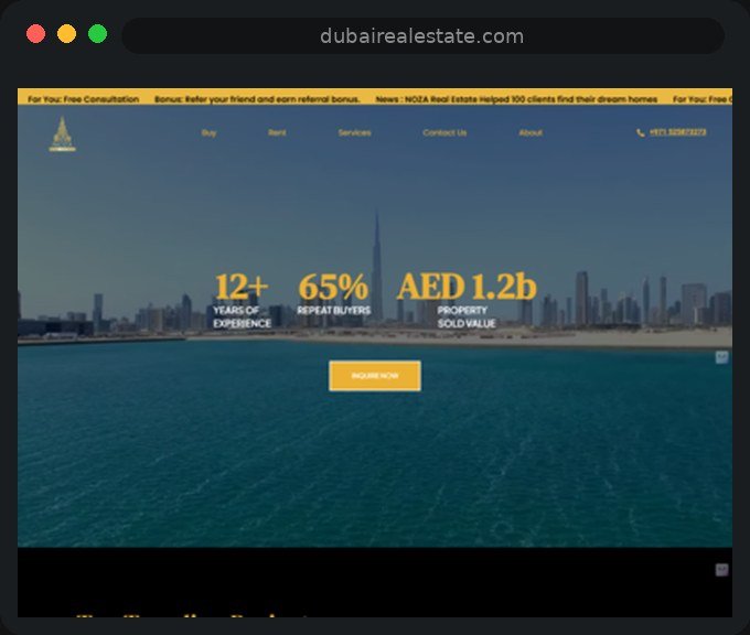 Dubai Real Estate website